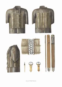 Mail and plate armour. From the Antiquities of the Russian State, 1849-1853
