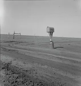 Mailbox Prints: Mailbox in Dust Bowl, Coldwater District