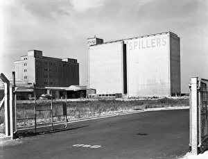 Animal Feed Gallery: Main mill buildings at Spillers Animal Foods, Gainsborough, Lincolnshire, 1965. Artist