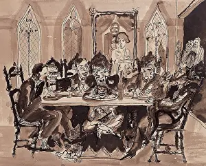 Lohse Wachtler Prints: Before the main course, c1930. Creator: Lohse-Wachtler, Elfriede (1899-1940)