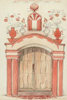 Robert W Prints: Main Doorway and Arch, 1935 / 1942. Creator: Robert W. R. Taylor