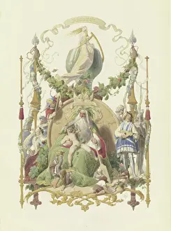 The four main drinks: Rhine wine, 1853. Creator: Adolf Schroedter