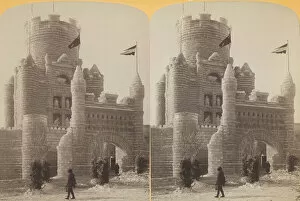 Bennett Henry Hamilton Gallery: Main entrance and central tower of Palace, 1886 / 88. Creator: Henry Hamilton Bennett