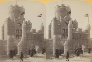 Bennett H H Prints: Main entrance and central tower of Palace, 1886 / 88. Creator: Henry Hamilton Bennett