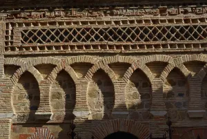 Brickwork Prints: Detail of main facade, Cristo de la Luz Shrine