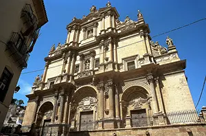 Main facade of the Ex-collegiate church of San Patricio, Lorca, Murcia, Spain, 2008. Creator: LTL