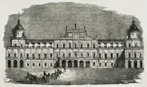 Unesco Prints: Main facade, The Royal Palace, Aranjuez, Spain, 1853. Creator: Antonio Carnicero