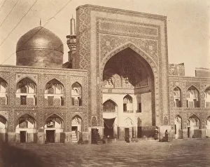 Domed Prints: [Main Gate of Imam Riza, Mashhad, Iran], 1850s. Creator: Possibly by Luigi Pesce