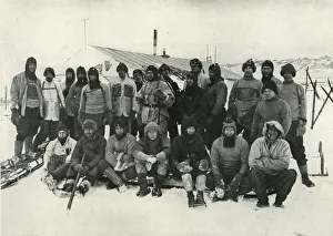 The Main Party at Cape Evans After The Winter, 1911, (1913). Artist: Herbert Ponting