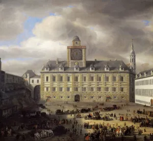 Main square inside the Imperial castle in Vienna