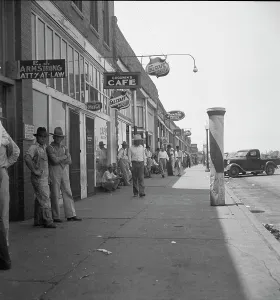 Americans Prints: Main street during 1936 drought