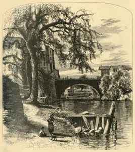 New England Prints: Main-Street Bridge, Hartford, 1874. Creator: John J. Harley