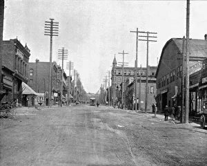 Cromwell Prints: Main Street, Butte City, Montana, USA, c1900. Creator: Unknown