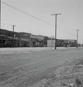 Mississippi United States Of America Prints: Main street, Drew, Mississippi, 1937. Creator: Dorothea Lange