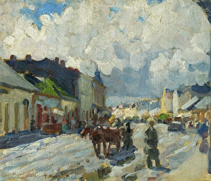 The main street in Michalovce, c1930. Creator: Teodor Jozef Mousson
