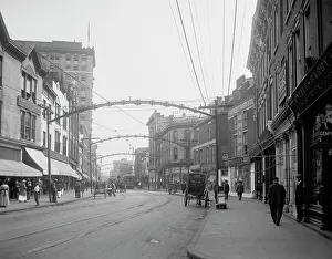 Tram Line Prints: Main Street, Norfolk, Va. c.between 1910 and 1920. Creator: Unknown