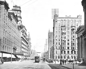 Cromwell Prints: Main Street, Rochester, New York State, USA, c1900. Creator: Unknown