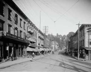 Awnings Prints: Main Street, Tarrytown, N.Y. c.between 1910 and 1920. Creator: Unknown
