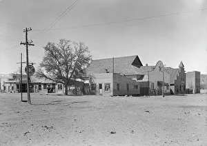 Star Shaped Prints: Main street and town center, Escalante, Utah, 1936. Creator: Dorothea Lange