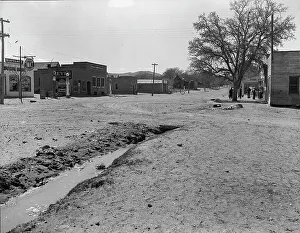 Irrigation Prints: Main street of town showing irrigation ditch