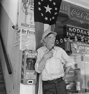 Coke Prints: On main street of Williamette Valley town