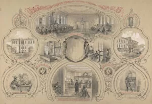 Charlemagne Collection: The main telegraph office newly built in St. Petersburg and opened 14 October 1862, 1862