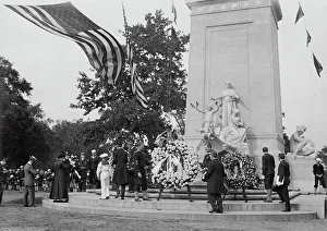 Central Park Prints: Maine Monument unveiled, 1913. Creator: Bain News Service