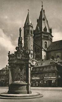 Roundabout Prints: Mainz - Cathedral Towers, 1931. Artist: Kurt Hielscher