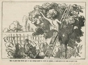 Mais on jouit d'une félicité pure, 19th century. Creator: Honore Daumier