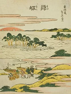 Woodcutcolour Woodblock Print Gallery: Maisaka, from the series 'Fifty-three Stations of the Tokaido (Tokaido gojusan tsugi)