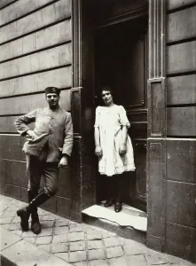 Prostitution Prints: Maison Close, before 1927, publication 1956. Creator: Eugene Atget