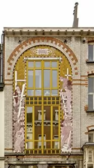 Cauchie Gallery: Maison Dricot, 47 rue Malibran, Brussels, Belgium, (1900), c2014-c2017