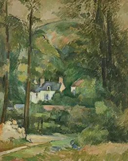 Country Side Prints: Maisons au Chou, a Pontoise, c1881. Creator: Cezanne, Paul (1839-1906)