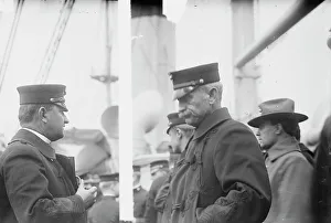 Maj. Neville, Col. J.E. Mahoney, 1914. Creator: Bain News Service