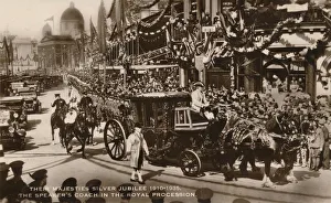 State Coach Prints: Their Majesties Silver Jubilee 1910-1935. The Speakers Coach in the Royal Procession