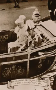 Their Majesties Silver Jubilee 1910-1935. The King & Queen at Temple Bar, 1935 Their Majesties Silver Jubilee 1910-1935. The King & Queen at Temple Bar, 1935