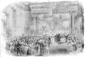 Saxe Coburg Gotha Albert Prints: Her Majesty at the Ball of the Turkish Embassy, 1856. Creator: Unknown