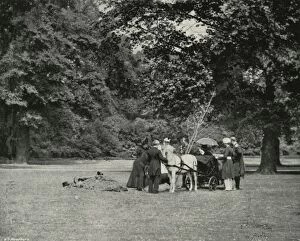 Herbert Maxwell Gallery: Her Majesty Planting a Tree in the Grounds of Buckingham Palace as a Memorial of the Jubilee