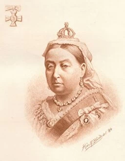 Rudolf Gallery: Her Majesty The Queen, Empress of India, 1884. Artist: Rudolf Blind