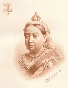 Her Majesty The Queen, Empress of India, 1884. Artist: Rudolf Blind Her Majesty The Queen, Empress of India, 1884. Artist: Rudolf Blind