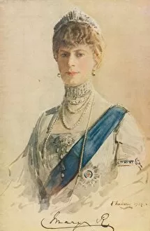 Choker Gallery: Her Majesty Queen Mary, (1867-1953), 1913 Artist: Sir John Lavery
