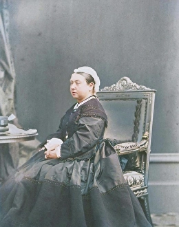 Mourning Dress Prints: Her Majesty, Queen Victoria, December 1866. Creator: Andre-Adolphe-Eugene Disderi