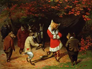 William H Prints: His Majesty Receives, 1885. Creator: William Holbrook Beard