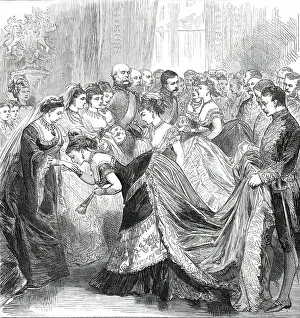 Dss Of Argyll Prints: Her Majesty's Drawingroom at Buckingham Palace, 1876. Creator: Unknown