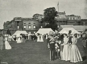 Hn King Prints: Her Majestys Garden Party: Indian Visitors, (c1897). Artists: E&S Woodbury, Lucien Davis