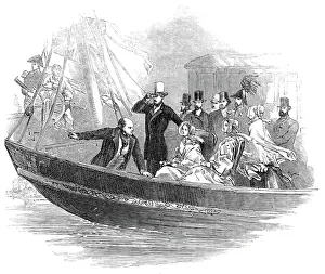 Her Majestys Steamer, The Fairy, on the Rhine, 1845. Creator: Unknown