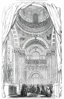 George Howard Prints: Her Majesty's Visit to Castle Howard - the Reception in the Great Hall