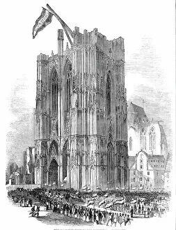 Royal Visit Gallery: Her Majestys visit to the Cathedral at Cologne, 1845. Creator: Unknown