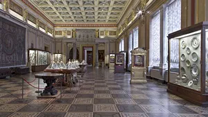Hermitage Prints: The Majolica Room (The Raphael Room) in the New Hermitage. Artist: Russian Architecture