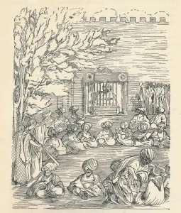 Sheik Prints: Major Denhan and His Party Received by the Sheikh of Bornu, (1826), 1912